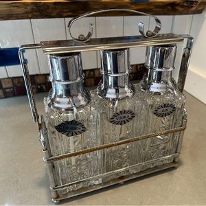 Mid century liquor decanter dispenser.